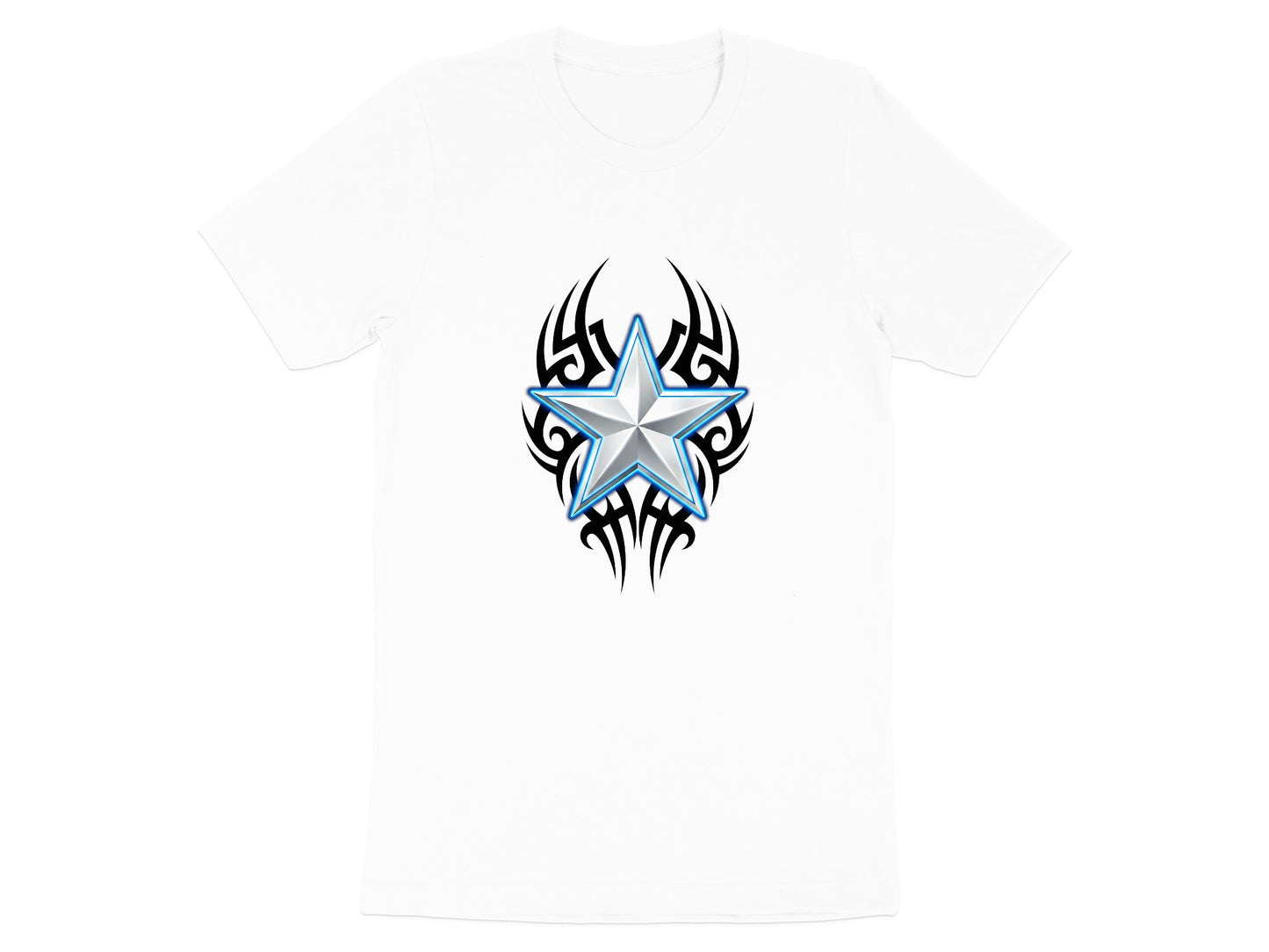 Tribal Star Metallic Graphic T-Shirt