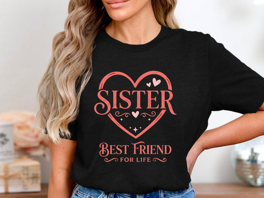 Sister & Best Friend Intertwined Heart Tee - Sentimental Gift