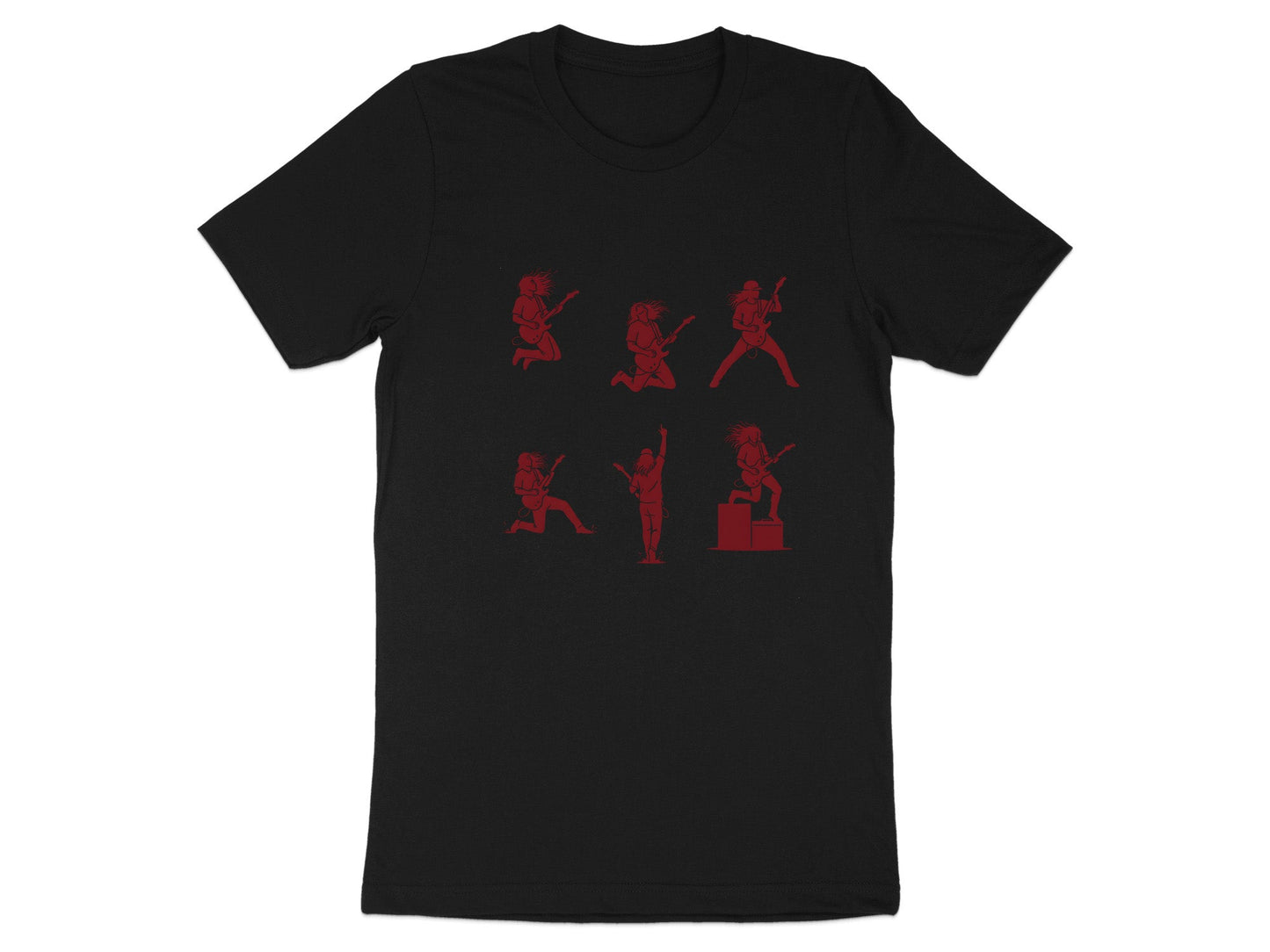 Guitar Performance Silhouettes Multi-Graphic T-Shirt