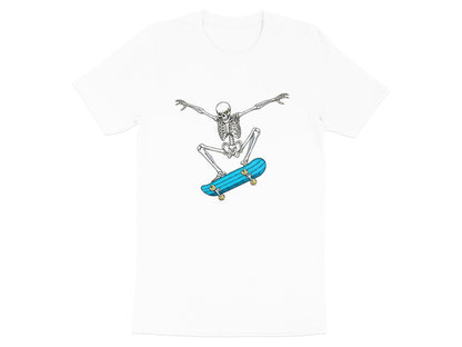Skeleton Kickflip Minimalist Skateboard T-Shirt