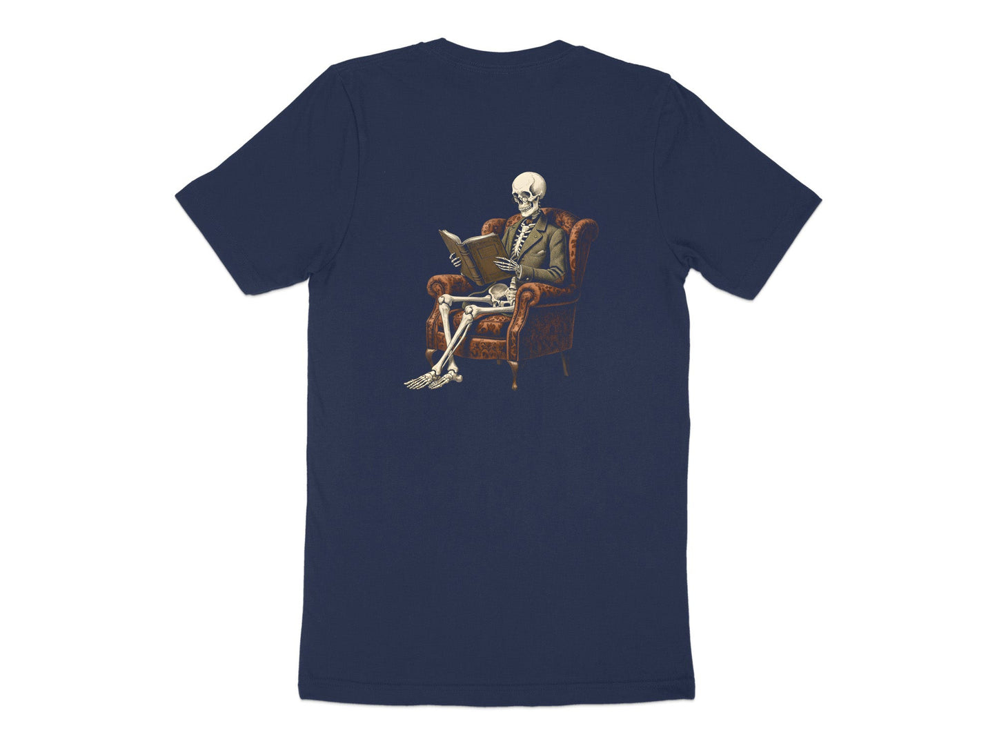 Waiting To Finish Skeleton Reading Tee