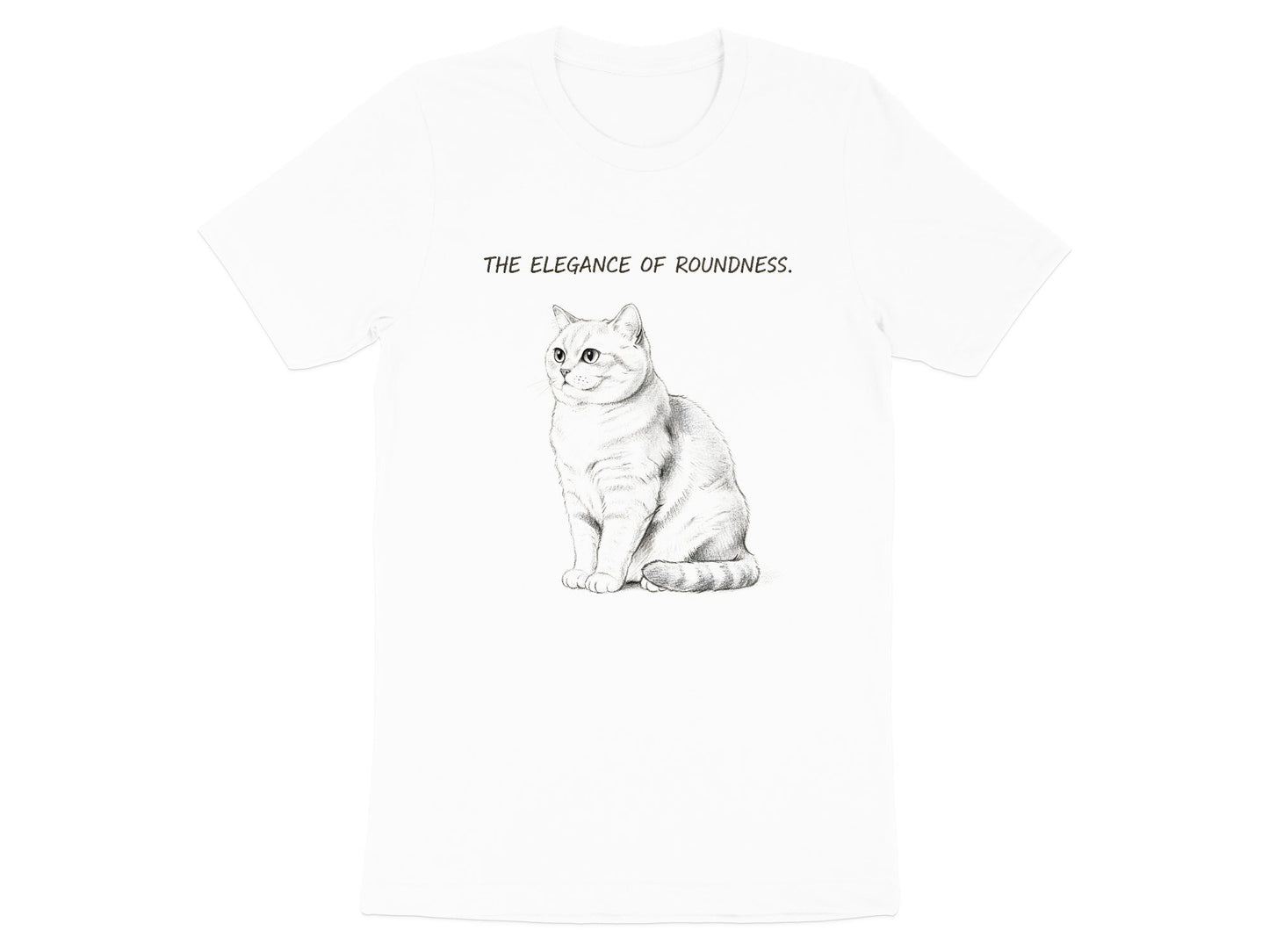Elegance Of Roundness British Shorthair T-Shirt