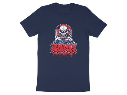 Submerge Skull and Japanese Wave Graffiti Tee