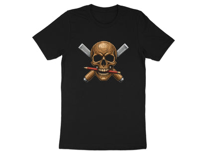 Carpenter Skull & Crossed Chisels T-Shirt - Edgy Tradie Tee