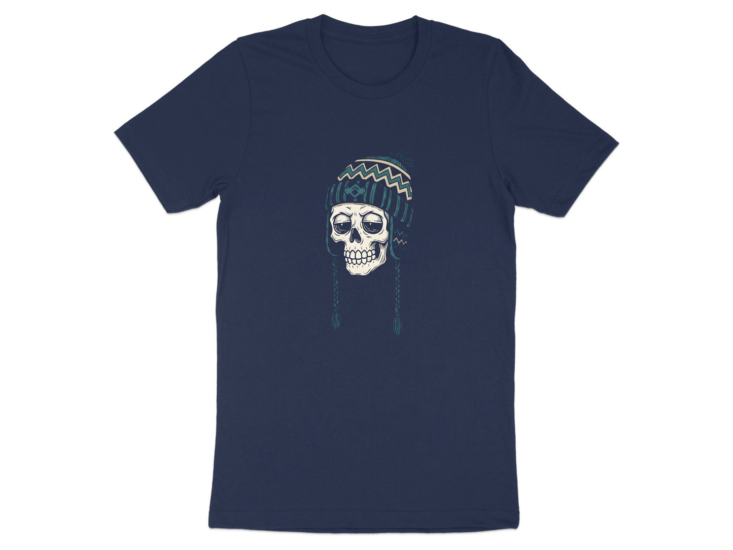 Skull in Beanie Winter Vibes T-Shirt