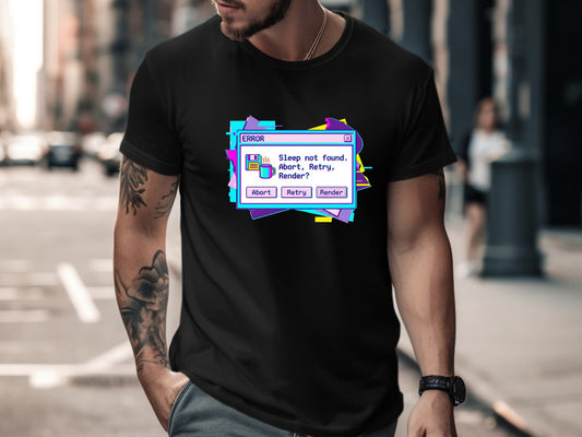 Sleep Not Found Error Message Architect T-Shirt - Retro Style