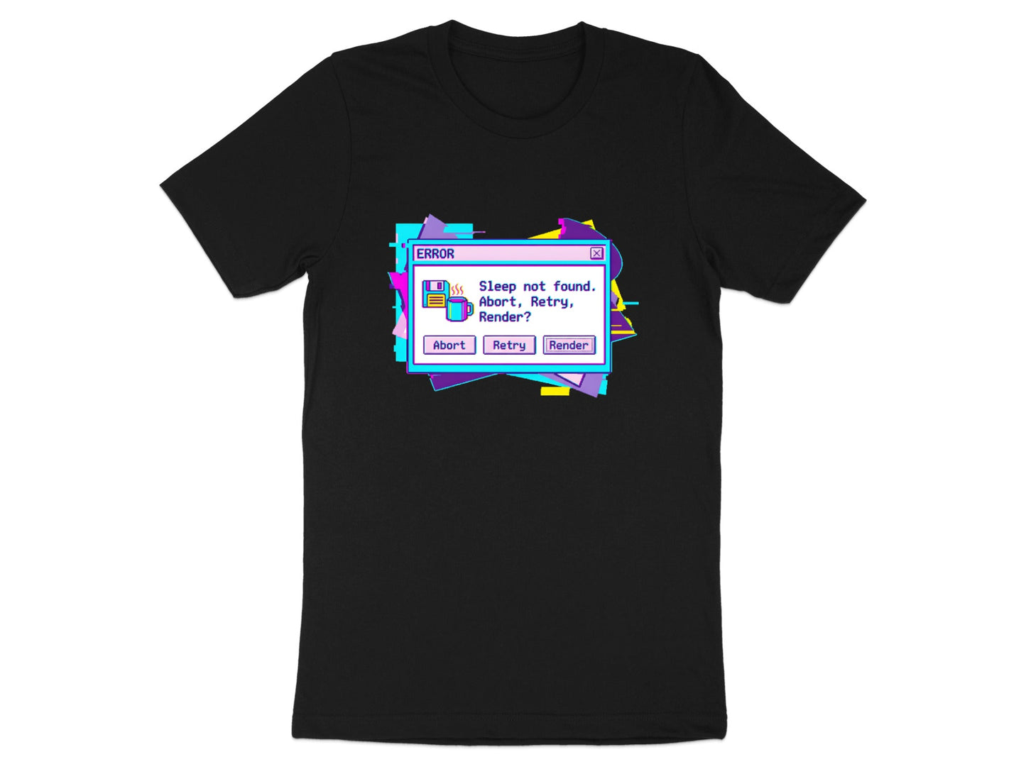 Sleep Not Found Error Message Architect T-Shirt - Retro Style