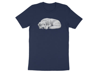 Serene Sleeping Dog Fine Art Pencil Sketch Tee