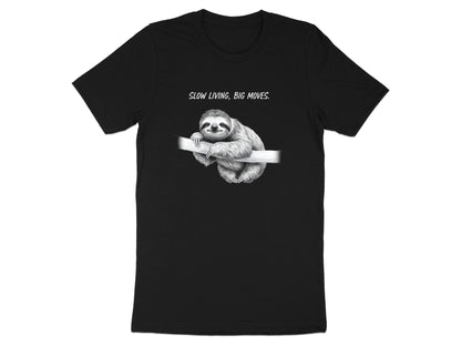 Slow Living Sloth Sketch Men's Graphic Tee
