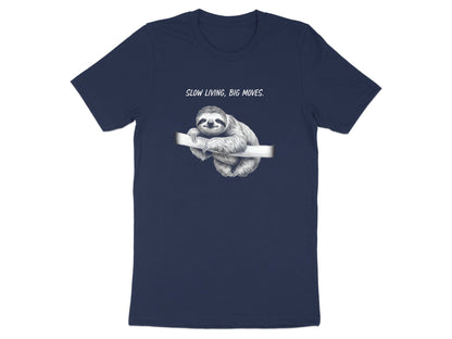 Slow Living Sloth Sketch Men's Graphic Tee