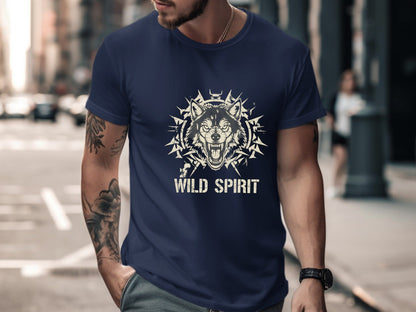 WILD SPIRIT Snarling Wolf Graphic Tee