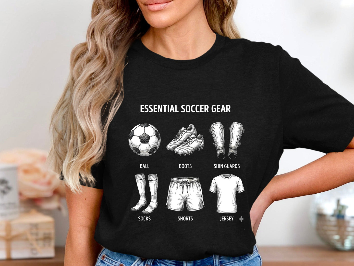 Essential Soccer Gear Infographic T-Shirt