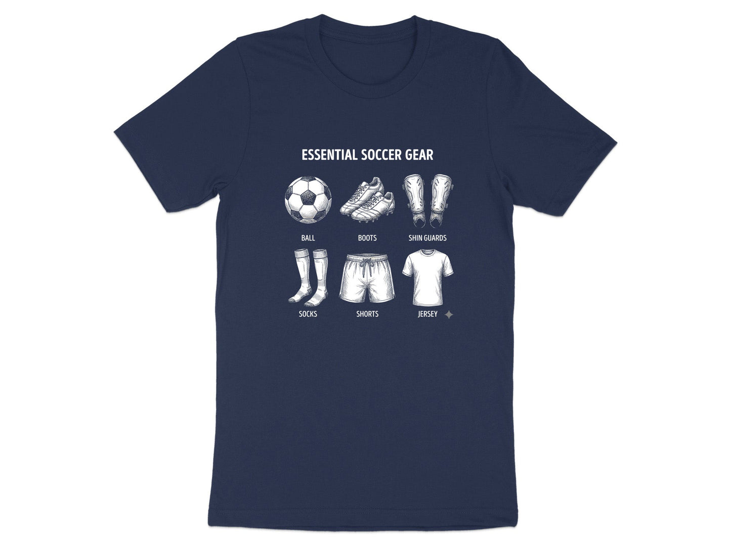 Essential Soccer Gear Infographic T-Shirt