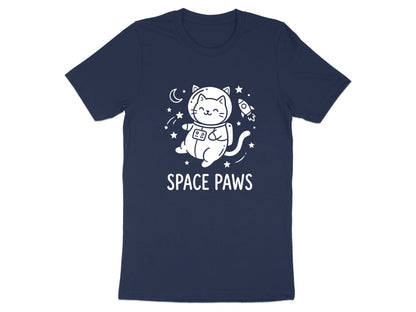 Space Paws Cute Astronaut Cat T-Shirt