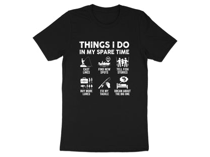 Things I Do In My Spare Time Fishing Infographic Tee