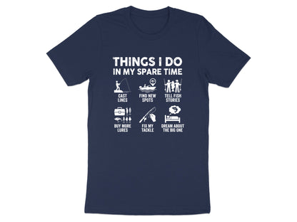 Things I Do In My Spare Time Fishing Infographic Tee