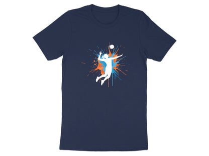 Abstract Volleyball Splatter Silhouette T-Shirt