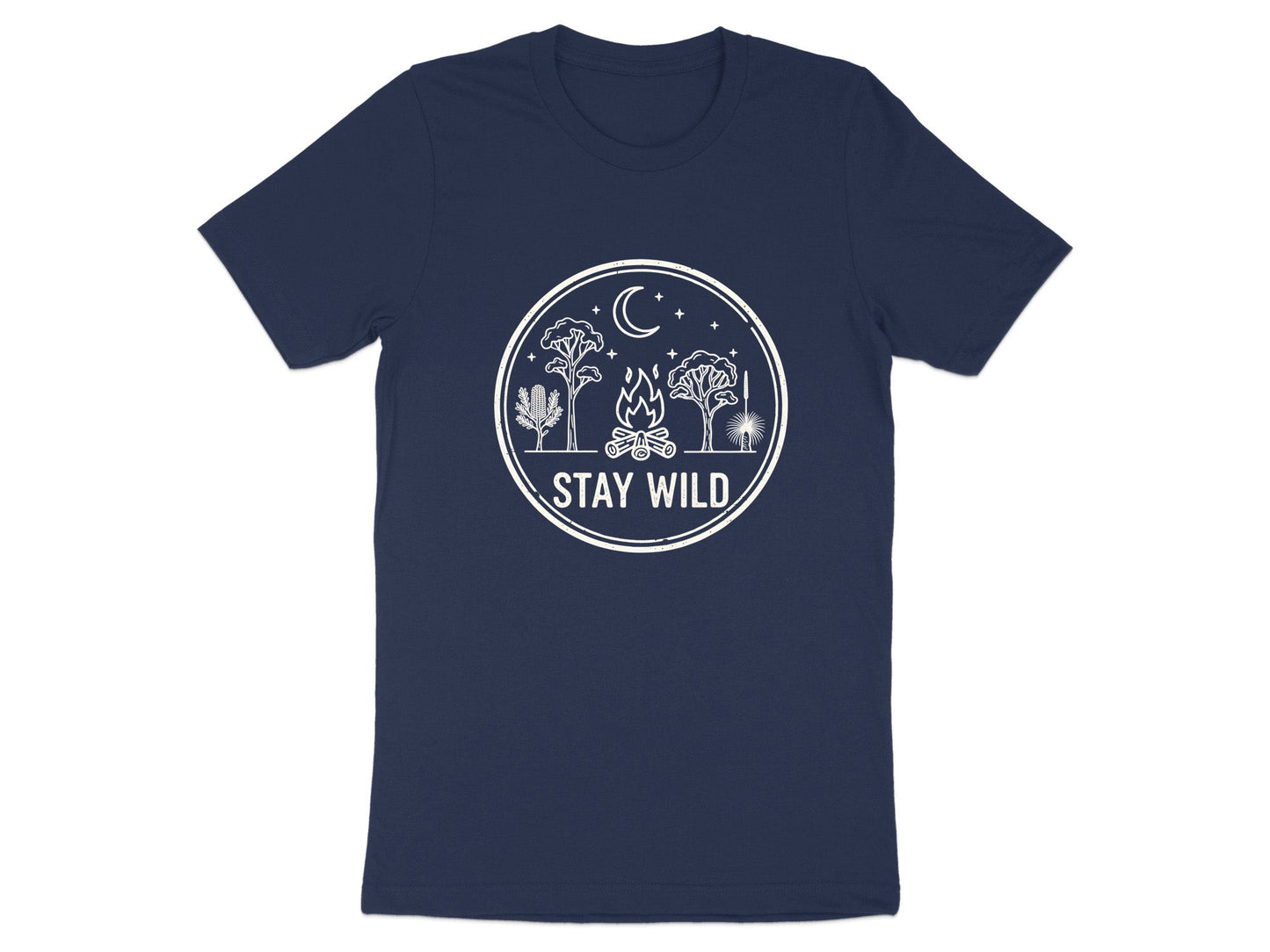 Stay Wild Native Australian Bush Campfire T-Shirt