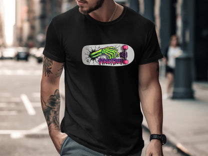 Street Creep Skeleton Hand Skateboard T-Shirt