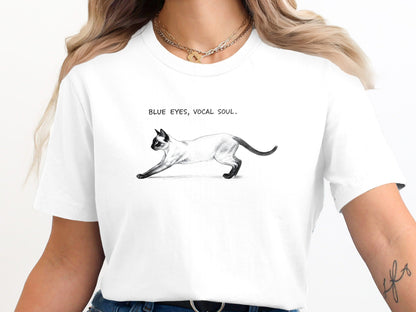 Blue Eyes Vocal Soul Siamese Cat T-Shirt