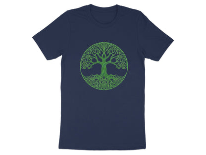 Green Line Art Celtic Tree of Life T-Shirt