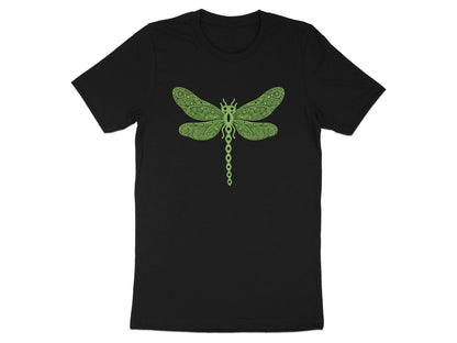 Intricate Stylized Green Dragonfly T-Shirt