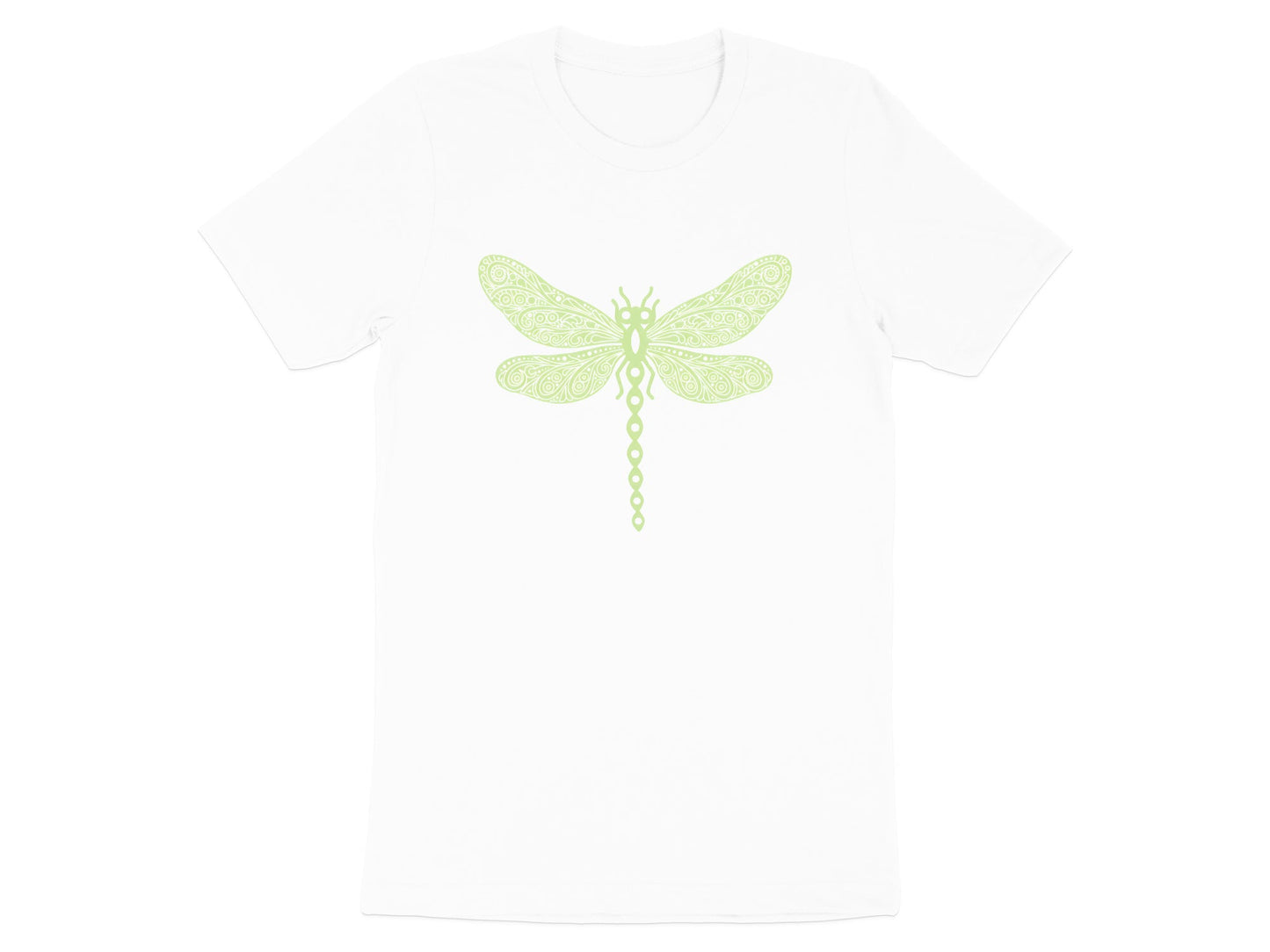Intricate Stylized Green Dragonfly T-Shirt