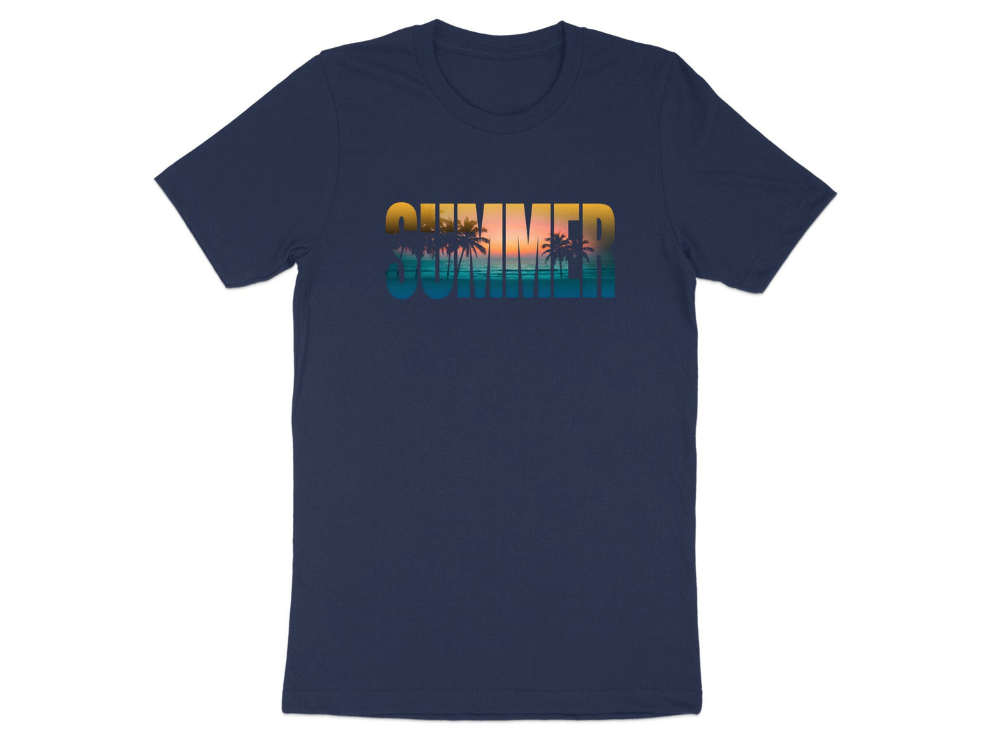 Tropical Summer Typography T-Shirt | Sunset Beach Graphic Tee