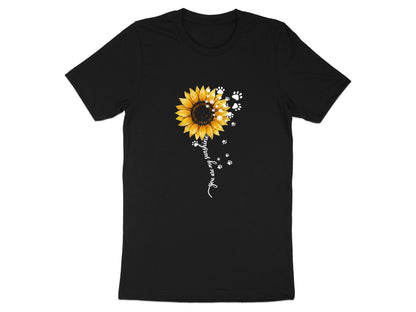 You Are My Sunshine Sunflower Paw Print T-Shirt