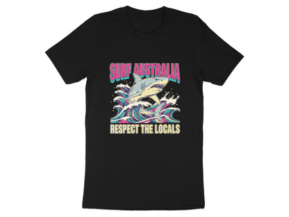 Surf Australia Shark T-Shirt - Respect the Locals Graphic