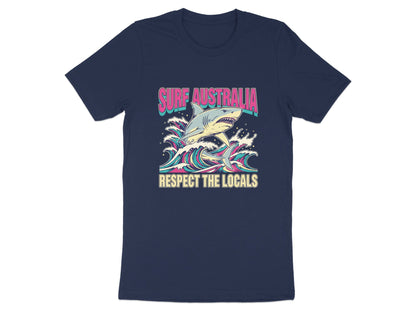 Surf Australia Shark T-Shirt - Respect the Locals Graphic