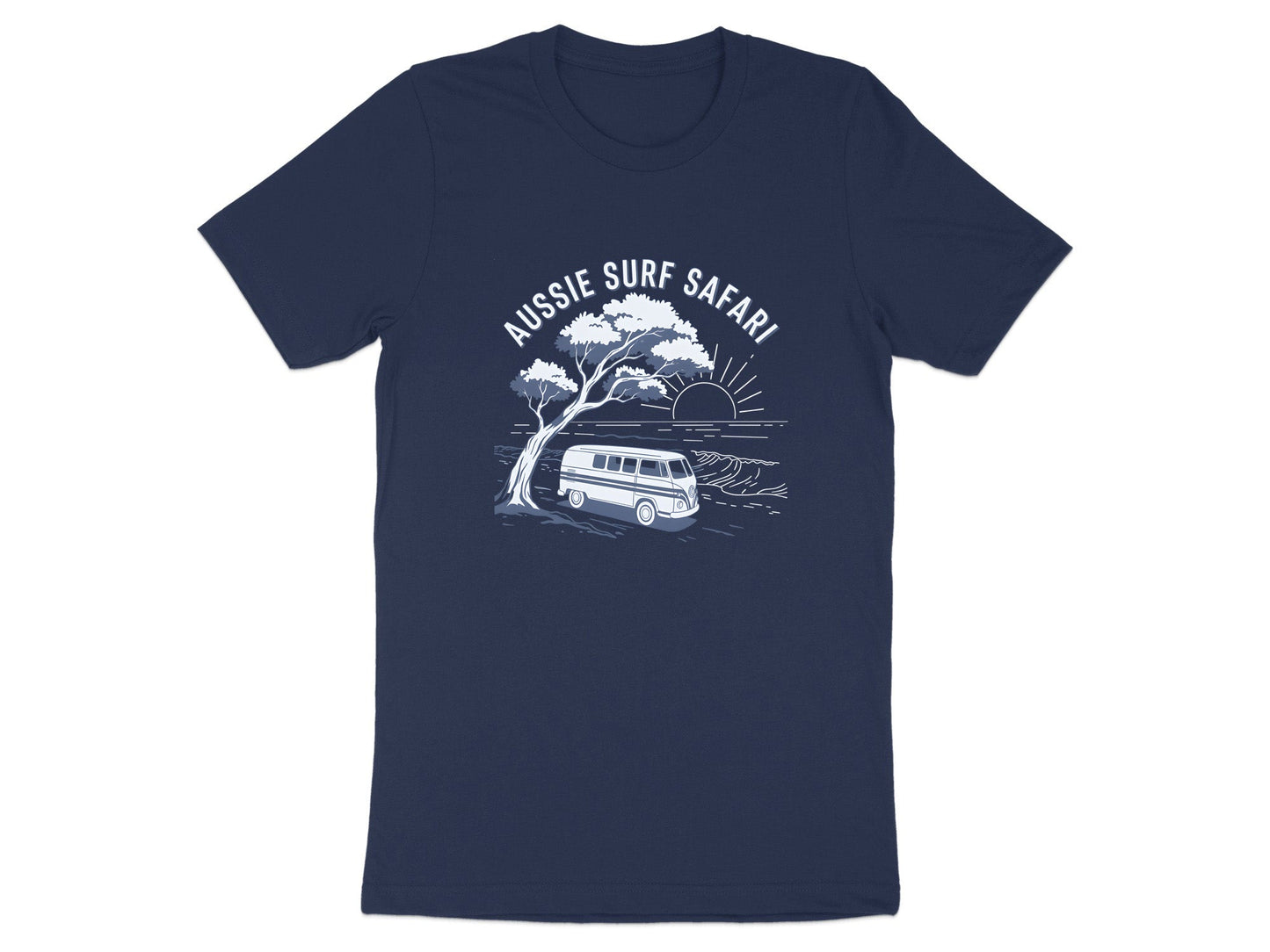 Aussie Surf Safari Kombi T-Shirt| Retro Beach Camper Tee