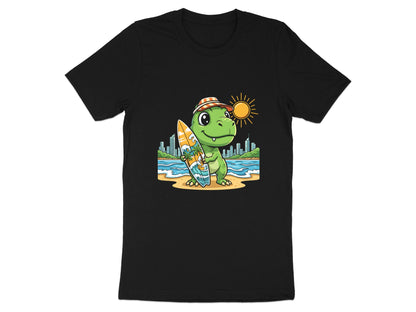 Surfing T-Rex Beach T-Shirt - Gold Coast Style Summer Tee
