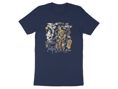 Surreal BBQ Chef Abstract Graphic T-Shirt