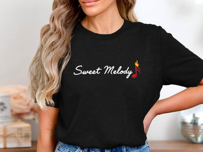 Sweet Melody Musical Note Graphic Tee