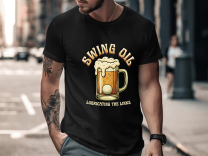 Swing Oil Lubricating The Links Beer T-Shirt