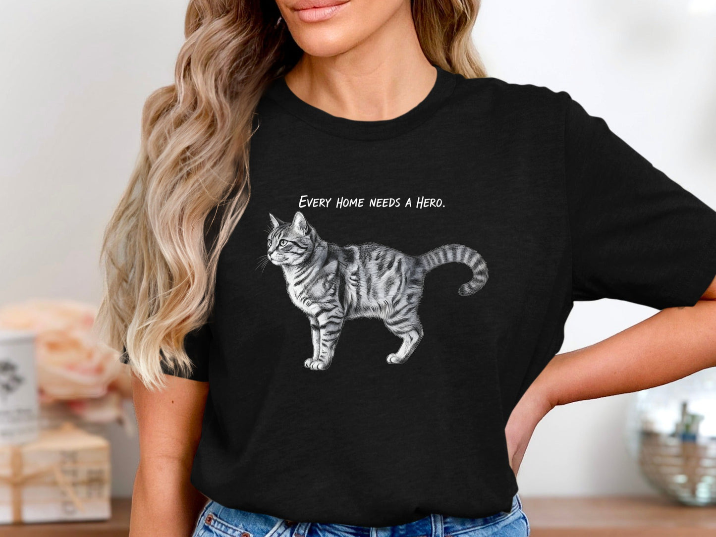 Every Home Needs A Hero Tabby Cat T-Shirt