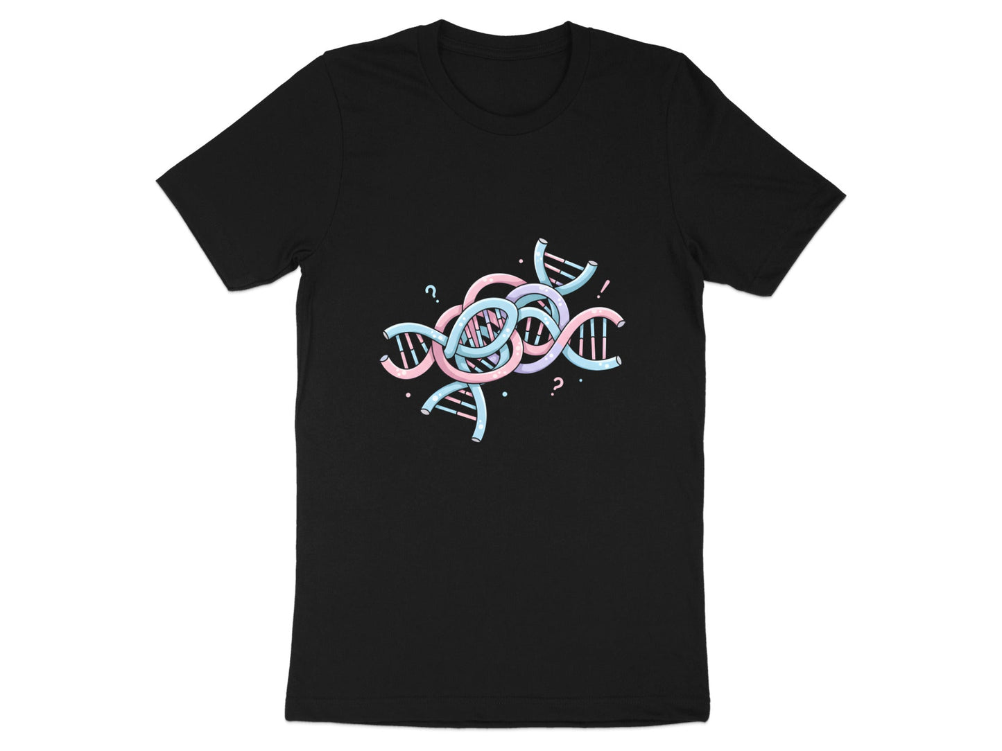 Tangled DNA Strands T-Shirt - Genetic Abstract Science Art