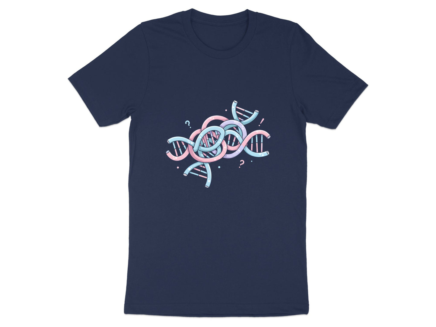 Tangled DNA Strands T-Shirt - Genetic Abstract Science Art
