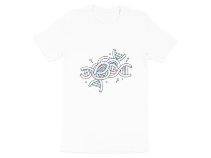 Tangled DNA Strands T-Shirt - Genetic Abstract Science Art