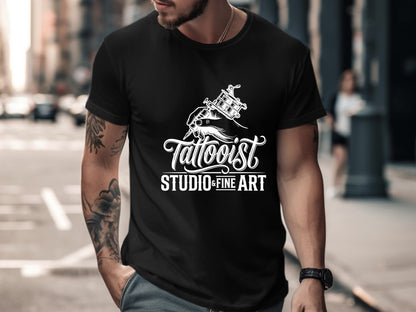 Vintage Tattooist Studio & Fine Art T-Shirt - Professional Ink Tee