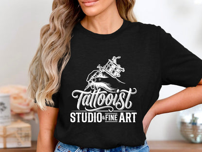 Vintage Tattooist Studio & Fine Art T-Shirt - Professional Ink Tee
