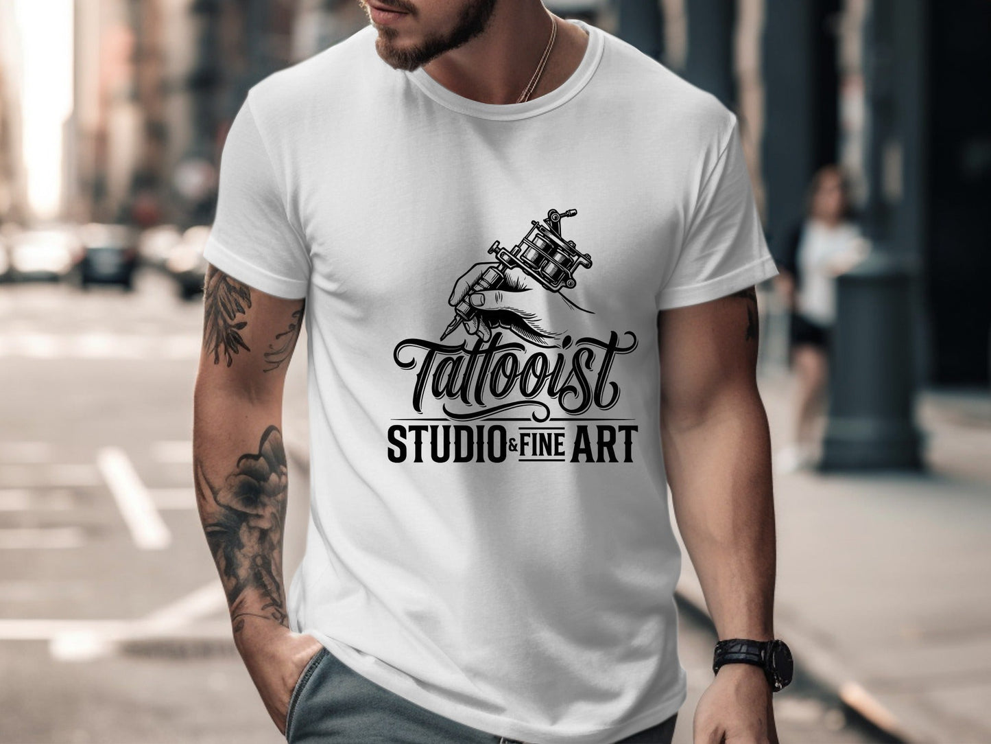 Vintage Tattooist Studio & Fine Art T-Shirt - Professional Ink Tee