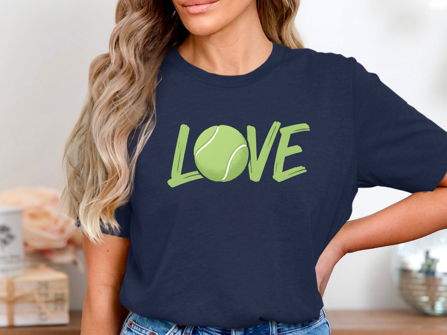 LOVE Tennis Ball Typography T-Shirt