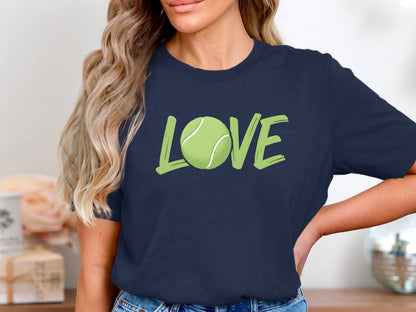 LOVE Tennis Ball Typography T-Shirt