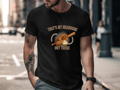 That's My Grandson Out There Baseball Pride T-Shirt