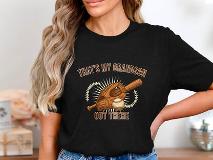 That's My Grandson Out There Baseball Pride T-Shirt