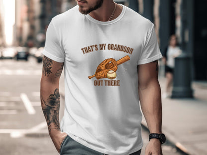 That's My Grandson Out There Baseball Pride T-Shirt