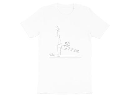 Minimalist Line Art Pilates Pose T-Shirt