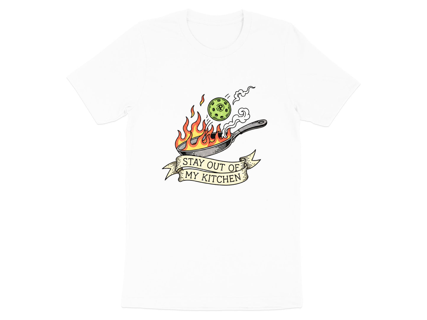 Stay Out Of My Kitchen Funny Pickleball Pan Tee